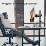 BONTEC Monitor Halterung 2 Monitore für 13-27 Zoll Flach & Curved Bildschirm, Monitor Tischhalterung Höhenverstellbar Neigbar Schwenkbar Drehungbar, 10 kg pro Arm, VESA 75x75, 100x100 – Bild 6