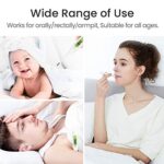 Femometer Digitales Fieberthermometer, Genaue Und Schnelle Ablesungen, Wasserdichte Sonde, Rektal, Oral, Achselthermometer Fieber thermometer für Baby Kinder Erwachsene – Bild 6