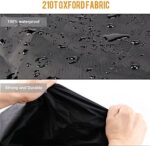TOPTREK Motorrad Abdeckplane Outdoor Winterfest Wasserdicht Motorradgarage 210T Oxford Stoff – XXL Motorradabdeckung für Harley-Davidson, Honda, Suzuki, Kawasaki (245*105*125 cm) – Bild 5