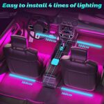 Winzwon, LED Innenbeleuchtung Auto, Winzwon Auto Zubehör Geschenke für Ihn Sie, LED Auto Strip Innenraumbeleuchtung Ambientebeleuchtung, Car Accessories Gifts für Männer Frauen, Auto Sachen Gadgets für Deko – Bild 5