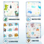 Baby Musselin Waschlappen aus Baumwolle 18 Stück, Kinderservietten, Baby Handtücher Set für Neugeborene, Weiche Baby Gesichtstücher und Badetuch, Weich und atmungsaktiv – Bild 2