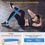 Gritin Theraband 5er Set, Fitnessband Resistance Terra Bands 100% Latex Widerstandsbänder mit Deutscher Übungsanleitung & Tragebeutel, Gymnastikband für Muskelaufbau, Yoga, Pilates, Physiotherapie – Bild 4