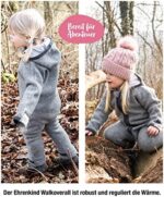 Ehrenkind® WALKOVERALL | Baby Wollwalk-Overalls aus Natur Schurwolle mit Reissverschluss | Walk Wolle Woll-Anzug für Kleinkind und Baby – Bild 5