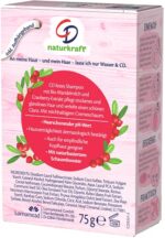CD Festes Shampoo Bio-Mandelmilch und Cranberry für trockenes & glanzloses Haar, 75 g, nachhaltige Haarseife, pflegendes Haarshampoo ohne Mikroplastik, vegane Pflege – Bild 2