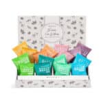 WALTZ 7 Original Duschbomben Set, 16 Stück, 8 Düfte, Dankeschön Geschenk Frauen, Männer, natürliche ätherische Öle, Geburtstagsgeschenk Freundin, Mama Geschenkbox Weihnachten, Adventskalender Füllung