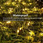 Joomer Solar Lichterkette Aussen, 22M 200 LED Lichterkette IP65 Wasserdicht Weihnachten Aussenlichterkette 8 Modus Balkon Lichterkette Solar Deko für Garten, Tor, Hof, Hochzeit – Bild 3
