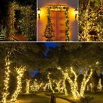 Joomer Solar Lichterkette Aussen, 22M 200 LED Lichterkette IP65 Wasserdicht Weihnachten Aussenlichterkette 8 Modus Balkon Lichterkette Solar Deko für Garten, Tor, Hof, Hochzeit – Bild 6