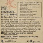 SANTE Naturkosmetik Festes Shampoo für trockenes Haar, Vegane Formel mit Bio Aloe Vera und Mango, Festes Feuchtigkeits-Shampoo, 1 x 60 g – Bild 2