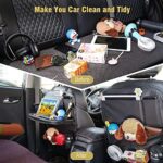 Tsumbay Auto Rückenlehnenschutz, Autositz Organizer, Rücksitz Organizer mit Tablet/Telefon Aufbewahrung, Wasserdicht Multifunktionale Auto Aufbewahrungstasche mit vielen Sack – Bild 3