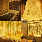 Lichtervorhang, Led Lichterketten Vorhang Weihnachtsdeko für Weihnachten Kinderzimmer, Aussen, Party, Hochzeit usw – Bild 4