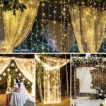 Lichtervorhang, Led Lichterketten Vorhang Weihnachtsdeko für Weihnachten Kinderzimmer, Aussen, Party, Hochzeit usw – Bild 7