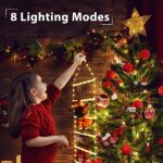 LED Weihnachtsmann Leiter Lichterkette, Geemoo 0.75M LED Weihnachtsbeleuchtung Strombetrieben mit Timer, Speicherfunktion, 8 Modi, für Innen Aussen Weihnachtsbaum Fenster Weihnachten Deko – Bild 3