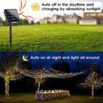 NEXVIN Solar Lichterkette Aussen, Outdoor Weihnachtsbeleuchtun Solar für Garten, Terrasse, Balkon Deko – Bild 3