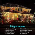 NEXVIN Solar Lichterkette Aussen, Outdoor Weihnachtsbeleuchtun Solar für Garten, Terrasse, Balkon Deko – Bild 6