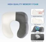 Eono Reise-Nackenkissen Set – Memory Foam, inkl. Schlafmaske & Ohrstöpsel
