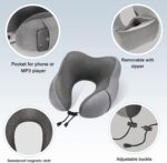 Eono Reise-Nackenkissen Set – Memory Foam, inkl. Schlafmaske & Ohrstöpsel