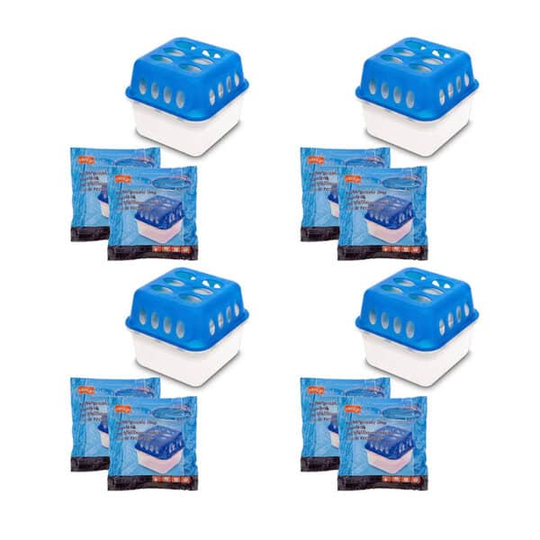 Koopmann 4X Ultra Fresh Luftentfeuchter Feuchtigkeits Stopper mit Nachfüll Beutel Granulat