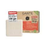 SANTE Naturkosmetik Festes Shampoo für trockenes Haar, Vegane Formel mit Bio Aloe Vera und Mango, Festes Feuchtigkeits-Shampoo, 1 x 60 g