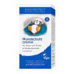 PAEDIPROTECT Wundschutzcreme Baby 50 ml, Wundsalbe ohne Parfüm & Silikone, vegane Babycreme Schutz für empfindliche Babyhaut im Windelbereich, Bio-Kamille Heilsalbe Pflege hilft bei Rötungen