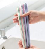 SUPJOYES 5 Paar Fiberglas-Essstäbchen, Buntes Wiederverwendbare Japanische Essstäbchen, Waschbar FüR GeschirrspüLer, 24 cm, Kirschblüte Mustern, Rutschfeste Stäbchen – Bild 6
