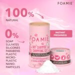 Foamie Trockenshampoo Volumen Puder Brünettes & Blondes Haar, Dry Shampoo ohne Rückstände, Trockenshampoo Dunkles Haar Himbeerblütenduft für mehr Frische & Volumen, vegan, plastikfrei, 40 g – Bild 2