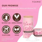 Foamie Trockenshampoo Volumen Puder Brünettes & Blondes Haar, Dry Shampoo ohne Rückstände, Trockenshampoo Dunkles Haar Himbeerblütenduft für mehr Frische & Volumen, vegan, plastikfrei, 40 g – Bild 4