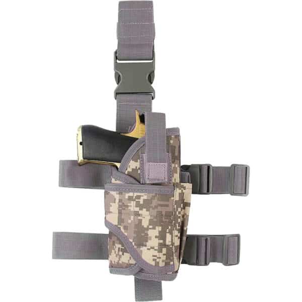 Goldmiky Beinholster Pistolenholster, Einstellbare Tactical Airsoft Pistol Drop Bein Holster Tasche, Oberschenkel Tiefziehholster taktisch für rechtes Bein zum Jagdschiessen Camping