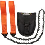 Nature is Adventure: Carbonstahl Handkettensäge mit 33 Zähnen inkl. Gürteltasche - Survival- und Gartensäge
