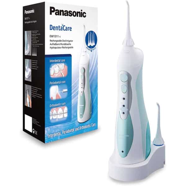 Panasonic Munddusche EW1311 mit Ladestation, 3-stufige Wasserstrahlintensität, abnehmbarer Wassertank, kabellos