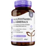 Multivitamin & Mineralstoffe - 365 hochdosierte Tabletten mit Bioaktiv-Formen und Premium-Rohstoffen - Unabhängig Laborgetestet - vegane, Multivitamintabletten mit 26 aktiven Vitamine & Mineralstoffe