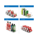 Seseno Set von 4 kühlschrank Organizer Bins pop soda can Dispenser getränkehaltern für kühlschrank, gefrierschrank, küche, arbeitsplatten, schränke – Bild 4