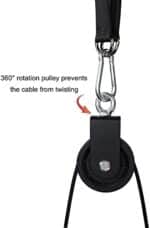 LFJ Latzug Fitness, Kabelzug Pulley Fitness Unterarmtrainer Arm-Krafttraining Trizeps Gewicht Fitnessgerät Trainer Home Gym DIY Riemenscheibensystem – Bild 6