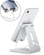 OMOTON Handy Ständer Verstellbar, Phone Stand kompatibel mit iPhone 14 Pro/14/13/12 Pro Max/11 Pro/XR/SE, Multi-Winkel Handyhalterung für Huawei, Samsung, Xiaomi, OnePlus andere Smartphone – Bild 5