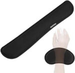 GEMEK Keyboard Handgelenkauflage Pad & Maus Handgelenkauflage Unterstützung für Computer / Laptop,Memory Foam Set für einfaches Tippen und Linderung Handverletzung und Schmerzen im Karpaltunnelsyndrom