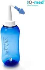 iQ med Nasendusche 500ml + 44x Salz + Rezeptbuch + 4 Aufsätze – Bild 2