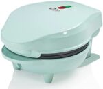 Bestron Mini-Waffeleisen für klassische Waffeln, kleiner Waffelmaker mit Antihaftbeschichtung, für Kindergeburtstage, Familienfeiern, Ostern oder Weihnachten, Retro Design, 550 Watt – Bild 3