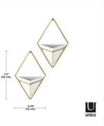 Umbra Trigg Wandvase & Geometrische Deko – Bild 2