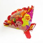 Chupa Chups Lutscher Blumenstrauss, Geschenk Idee: Geburtstag + Jahrestag + Valentinstag + Muttertag, 6 fruchtige Lolli-Sorten