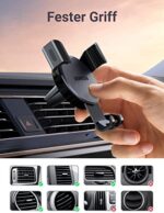 UGREEN Handyhalterung Auto Handy Halterung PKW Lüftung Schwerkraft Handy Autohalterung KFZ Handyhalter fürs Auto kompatibel mit iPhone 12 13 14 Pro Max, Galaxy S22 S21 S20, Huawei Xiaomi usw.(Schwarz) – Bild 5