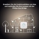 Philips Hue White E27 Einzelpack, warmweisses Licht, dimmbar, steuerbar via App, kompatibel mit Amazon Alexa (Echo, Echo Dot) [Energieklasse A+] – Bild 6