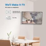 TV Wandhalterung, Schwenkbare Neigbare TV Halterung für 13-42 Zoll Flach & Curved Fernseher oder Monitor bis zu 35kg, max.VESA 200x200mm (Schwarz) – Bild 5
