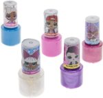 LOL Surprise Extra Large Set of 15 Nail Polishes auf Wasserbasis für Mädchen, glitzernde & undurchsichtige Farben, mit Zehenabstandshaltern und Nagelstickern, ab 3 Jahren, 18 Stück – Bild 6