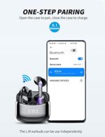 Tiksounds Kopfhörer Kabellos, Bluetooth Kopfhörer in Ear mit Mikrofon, 35 std Spielzeit mit LED Leistungsanzeige, IPX7 Wasserdicht, HiFi Stereo in Ear Kopfhörer Bluetooth für Arbeit und Studium – Bild 3