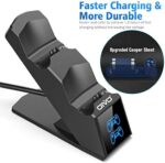 OIVO PS4 Controller Ladestation, Controller Ladestation Charger mit 1,8-Stunden-Ladechip, PS4 Ladegerät Docking Station für Sony Playstation 4/PS4/Pro/PS4 Slim Controller – Bild 5