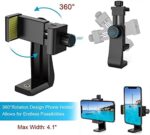 Endurax Kamera Stativ Erweiterbarer Handy Stativ aus Aluminium Tragfähigkeit 3KG Dreibeinstativ mit 3 Wege-Schwenkkopf mit Handyhalterung,Bluetooth Fernbedienung und Tragetasche – Bild 4
