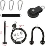 LFJ Latzug Fitness, Kabelzug Pulley Fitness Unterarmtrainer Arm-Krafttraining Trizeps Gewicht Fitnessgerät Trainer Home Gym DIY Riemenscheibensystem – Bild 2