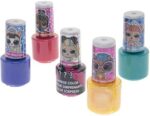 LOL Surprise Extra Large Set of 15 Nail Polishes auf Wasserbasis für Mädchen, glitzernde & undurchsichtige Farben, mit Zehenabstandshaltern und Nagelstickern, ab 3 Jahren, 18 Stück – Bild 8