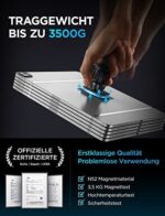 LISEN Handyhalterung Auto Magnet 2022 Upgraded Clamp Handyhalter Auto Zubehör Lüftung KFZ Handy Halterung mit 6 Starke Magnet 3 Metallplatte, Kompatibel für iPhone Samsung Huawei Smartphone – Bild 4