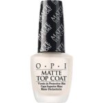 OPI Nail Lacquer Matte Top Coat, Durchsichtiger Überlack mit bis zu 7 Tagen Halt, Mattes Finish, Ergiebig, langlebig & splitterfest, NTT35, 15 ml