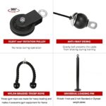 LFJ Latzug Fitness, Kabelzug Pulley Fitness Unterarmtrainer Arm-Krafttraining Trizeps Gewicht Fitnessgerät Trainer Home Gym DIY Riemenscheibensystem – Bild 5